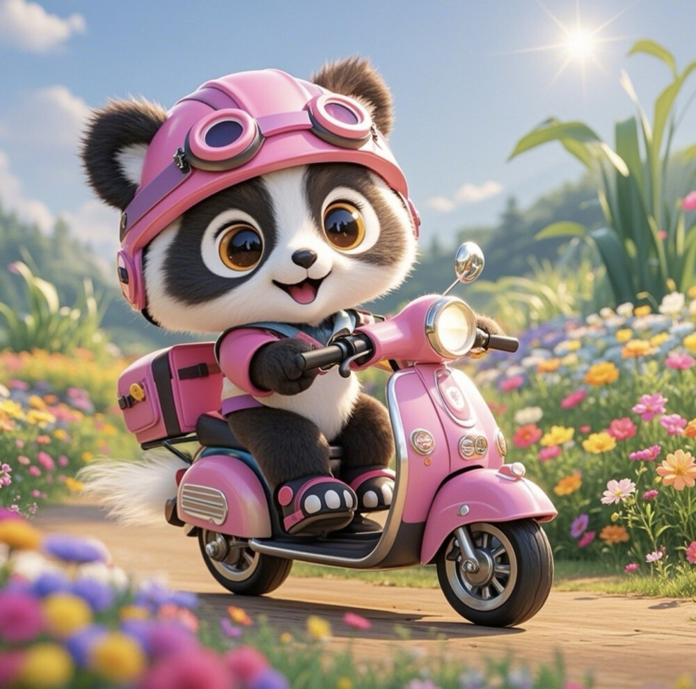 骑着我心爱的小摩托～