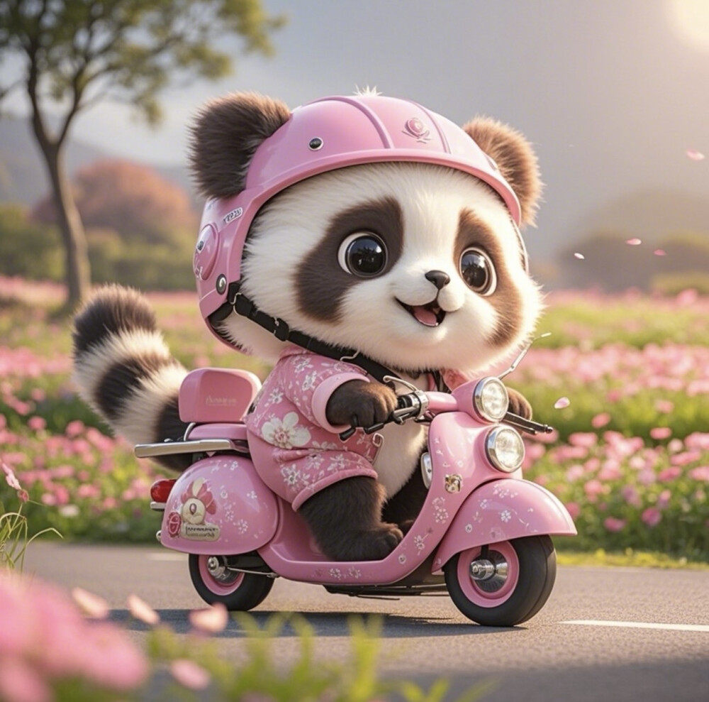 骑着我心爱的小摩托～