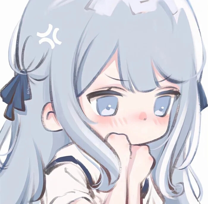 蓝色系动漫情头[图源网]