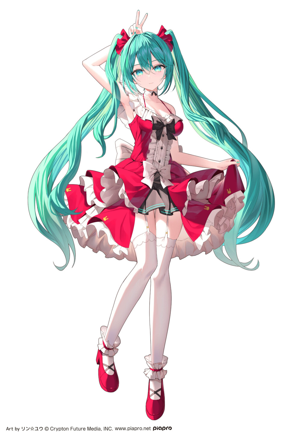 【速報！】ファッションをテーマにした「#初音ミク Fashion フィギュアシリーズ」第4弾登場決定！リン☆ユウさん描き下ろしのロリータをイメージしたミクさんが登たくさんのフリルやリボン可愛い❢
微笑んだ顔も魅力的