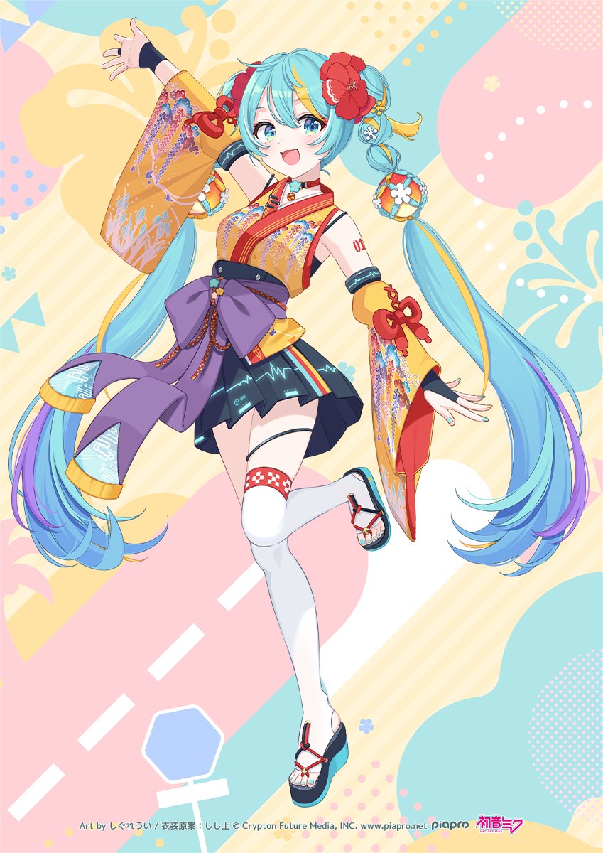 「CHURA MIKU STREET」メインビジュアル紹介！
イラストレーターのしぐれういさん（ @ui_shig ）に描き下ろしていただいた初音ミクのビジュアル公開
