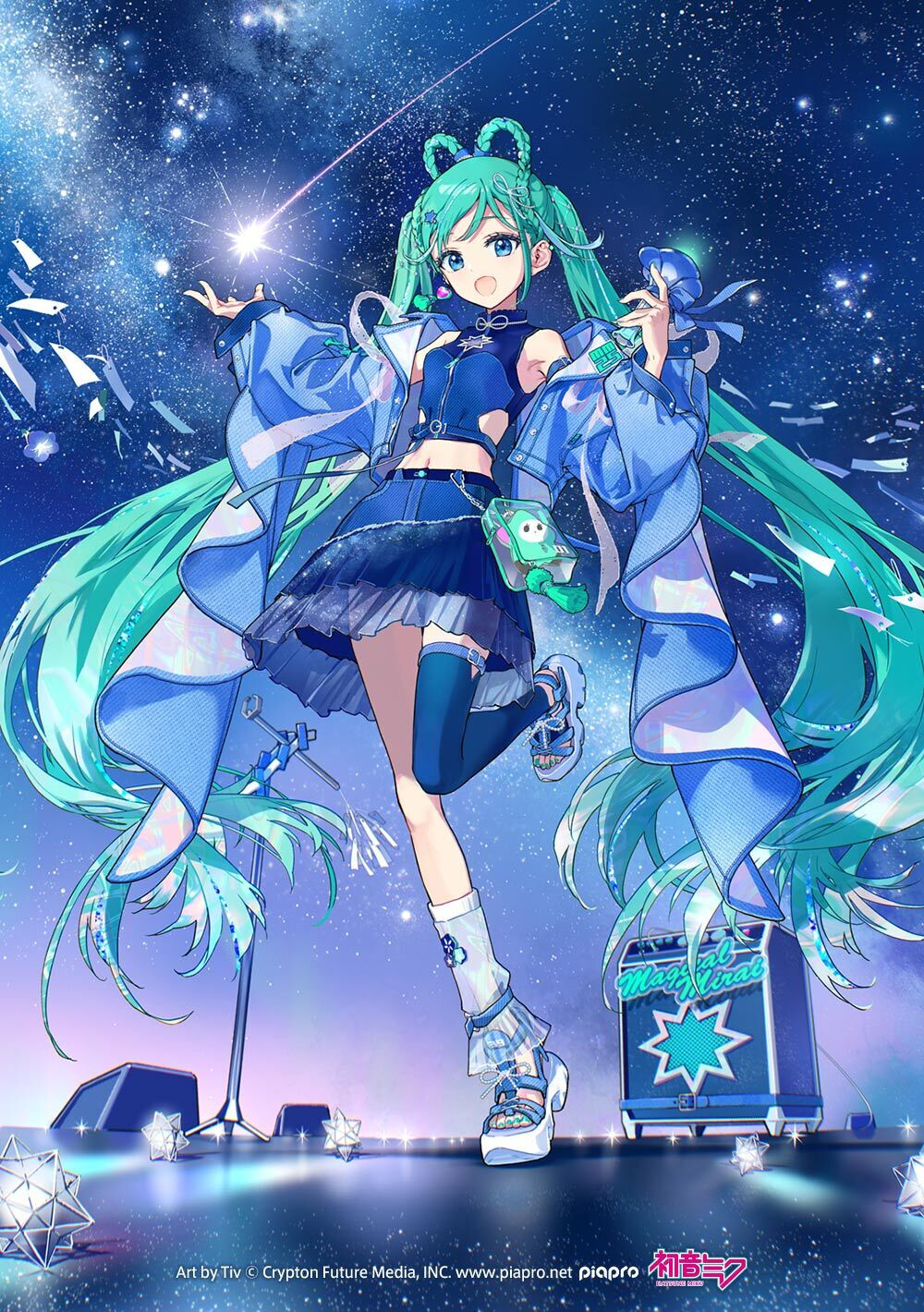 With the theme "Starry River in the Sky", the main visual features Miku singing under the starry sky