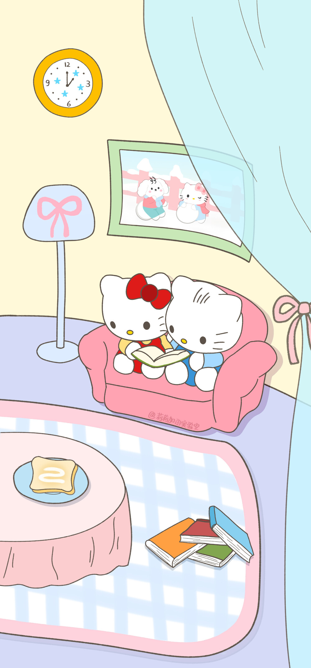 可爱壁纸
画师：莉莉加的实验室
#插画壁纸#