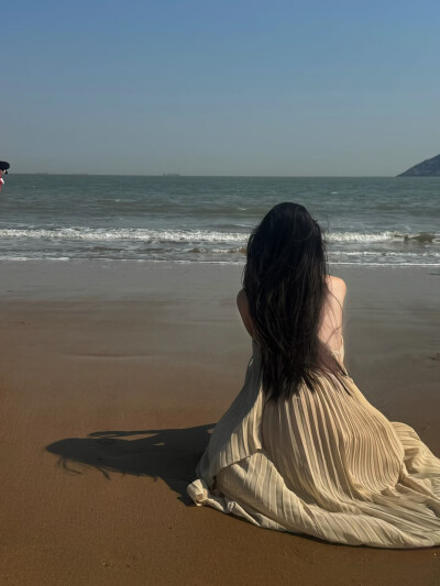 海边拍照姿势