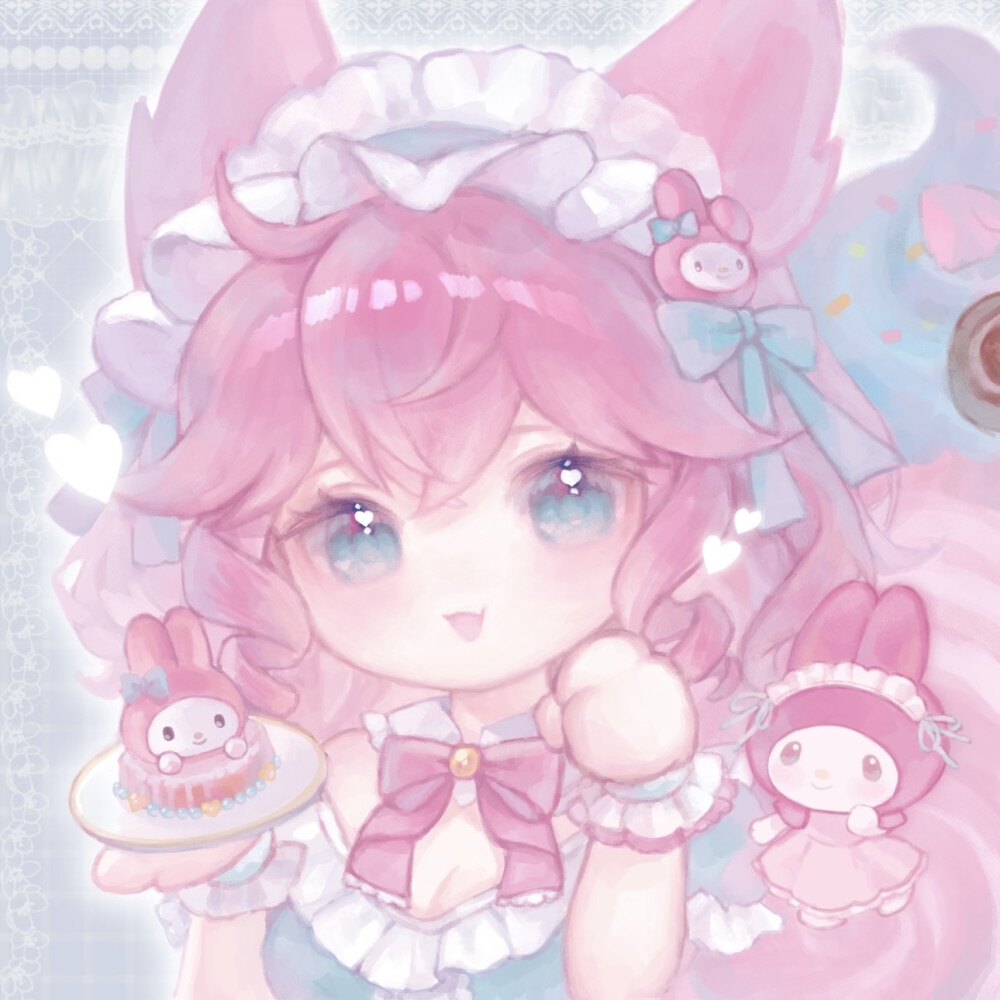 王者荣耀 妲己美乐蒂联动 插画头像
画师：唐九翎