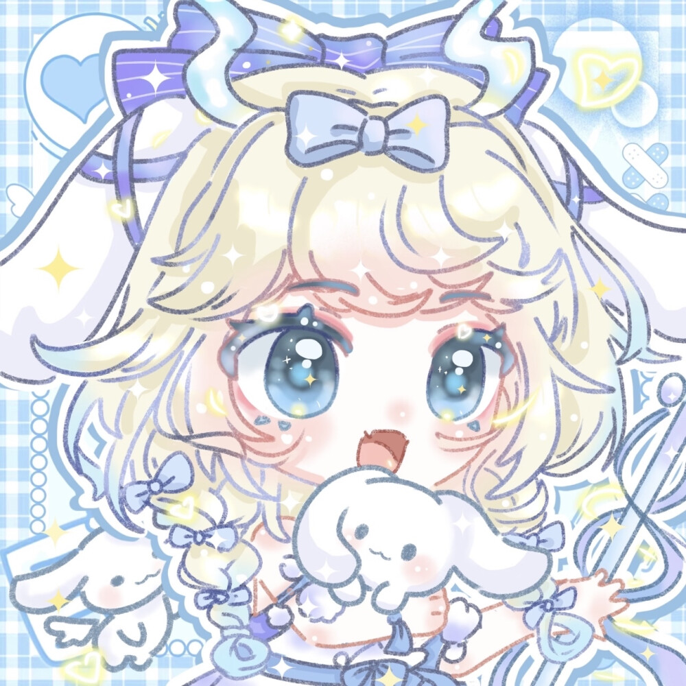 瑶 玉桂狗联动 插画头像