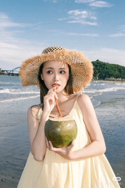 海边拍照姿势