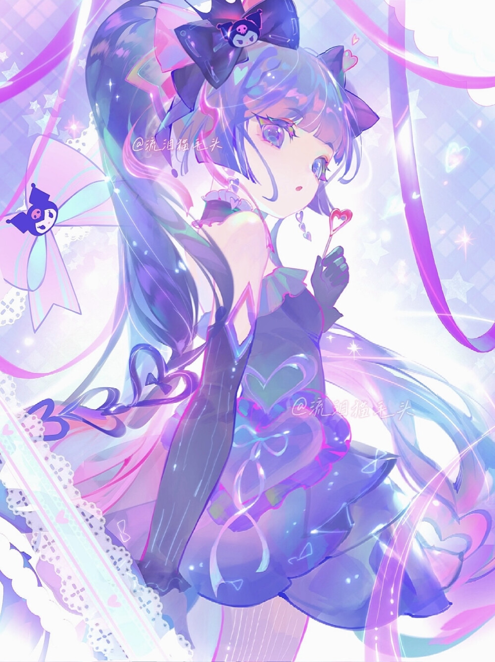 王者荣耀 妲己 安琪拉 瑶三丽鸥联动 插画
画师：流泪猫毛头
