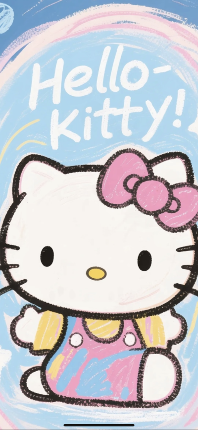 kitty猫 三丽鸥 彩铅风 hello kitty