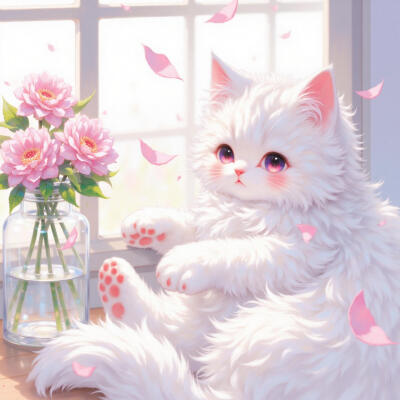 少女心猫咪头像