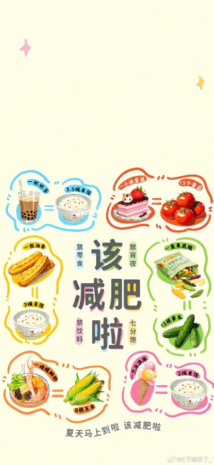 减肥人必备壁纸
图源水印