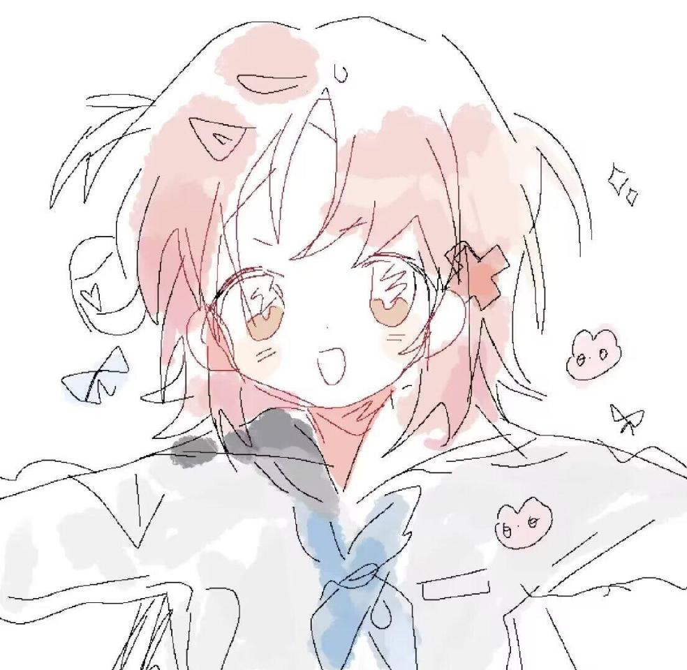 ♡山野桃桃耶♡＃动漫头像＃Wechat头像＃古风头像＃可爱头像＃可爱女头＃手绘头像＃情侣头像＃黑白头像