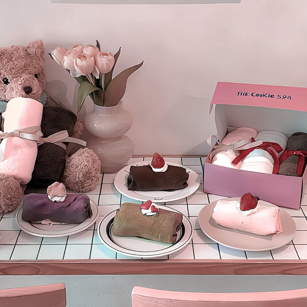 红色 夏天 玫瑰 小猫咪