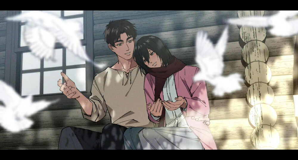 艾伦 x 三笠（画师 35ohama_yu） ​​