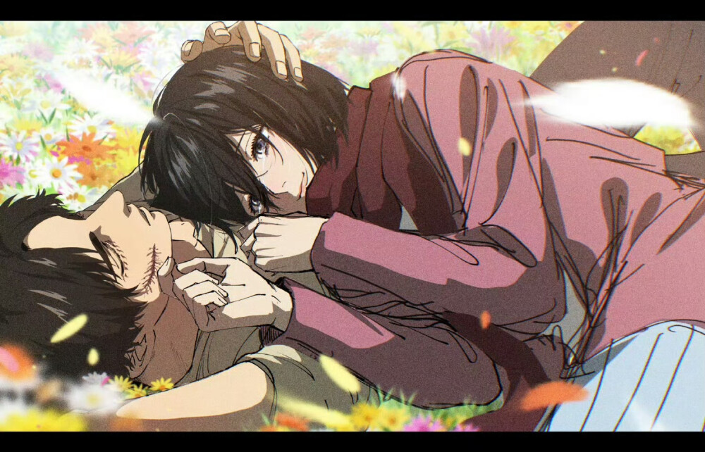 艾伦 x 三笠（画师 35ohama_yu） ​​