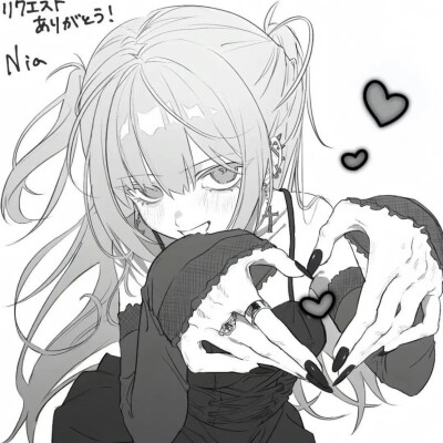 黑白漫画/女生头像