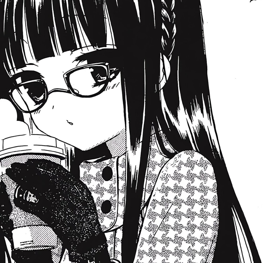 黑白漫画/女生头像