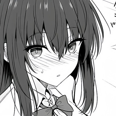 黑白漫画/女生头像