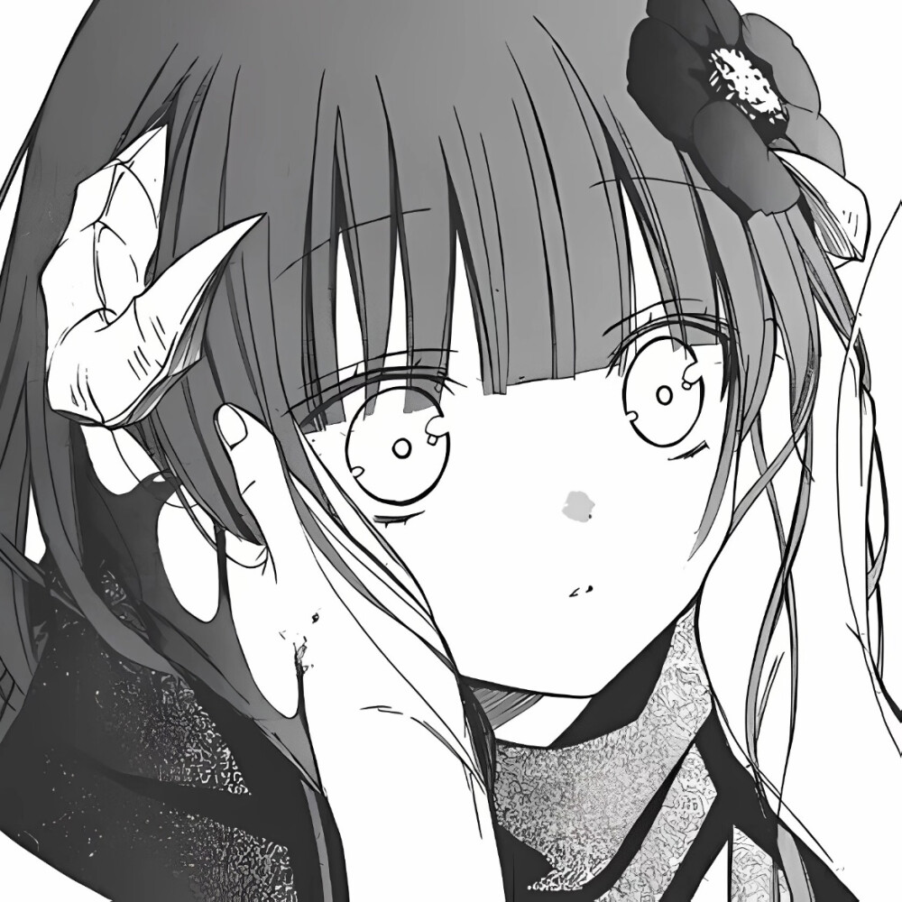 黑白漫画/女生头像