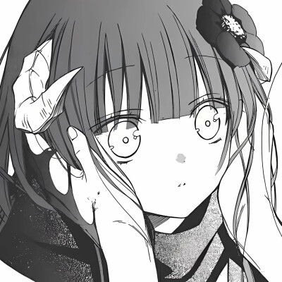 黑白漫画/女生头像