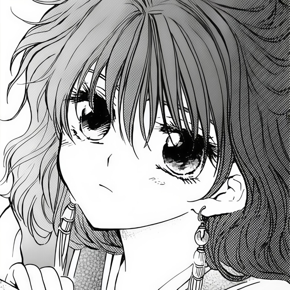 黑白漫画/女生头像