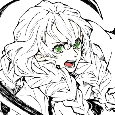 黑白漫画/女生头像