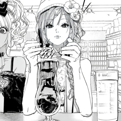 黑白漫画/女生头像