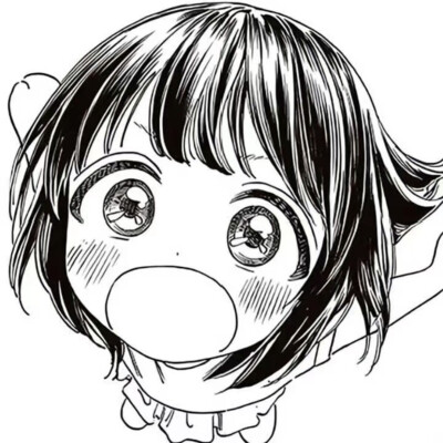 黑白漫画/女生头像