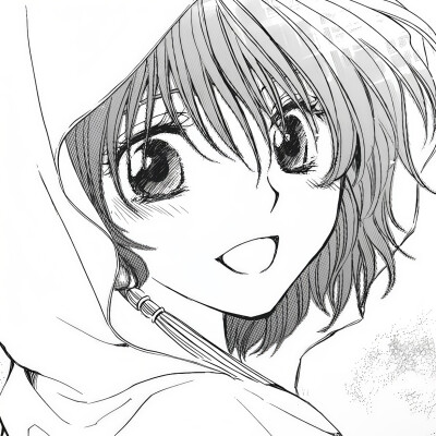 黑白漫画/女生头像