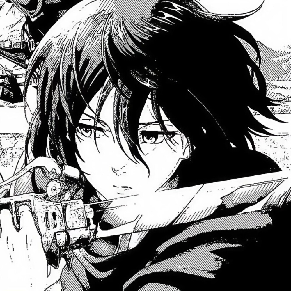 黑白漫画/男生头像