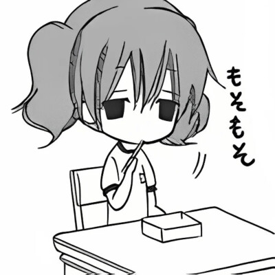 黑白漫画/女生头像