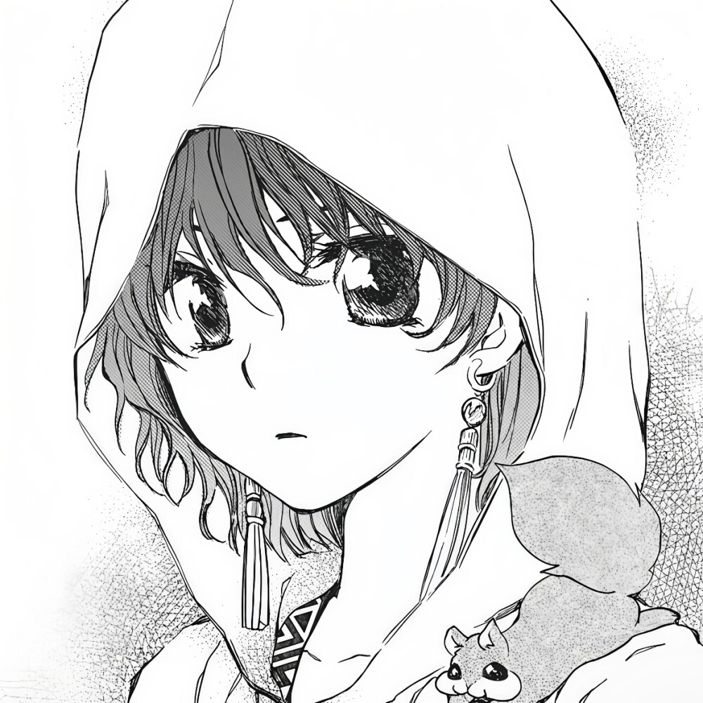 黑白漫画/女生头像