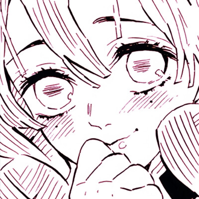 黑白漫画/女生头像