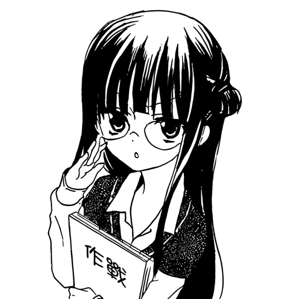 黑白漫画/女生头像
