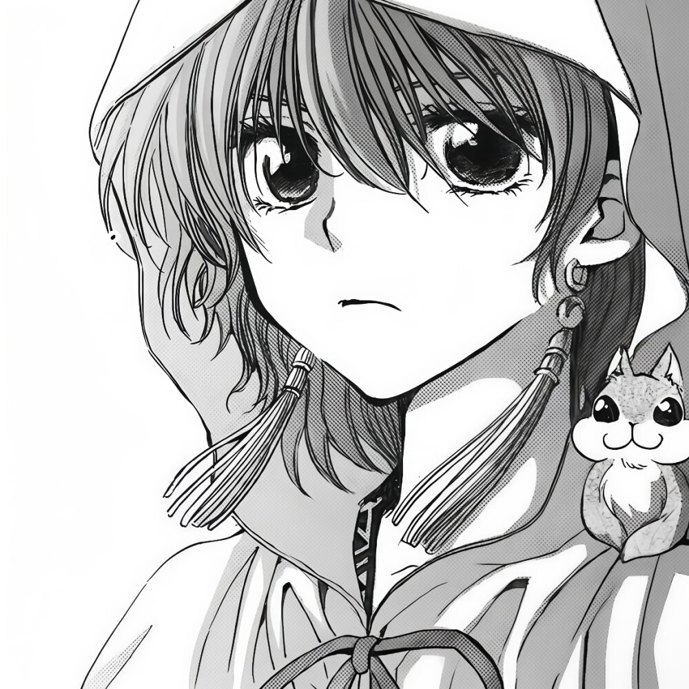 黑白漫画/女生头像