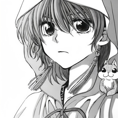 黑白漫画/女生头像