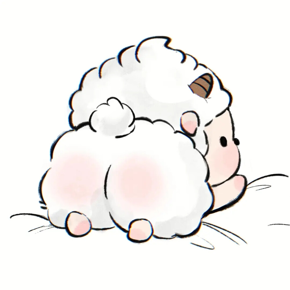 可爱羊羊屁股头像