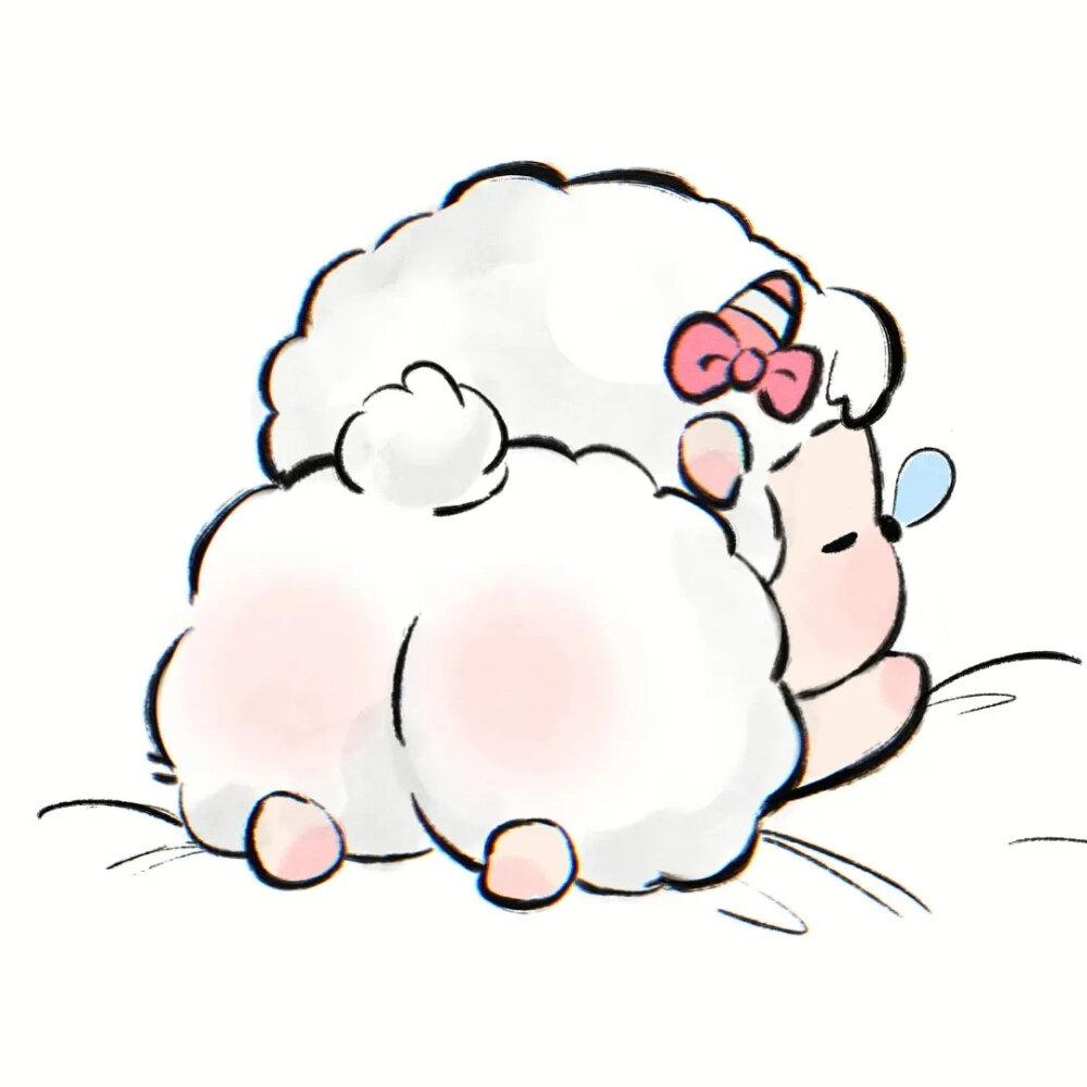 可爱羊羊屁股头像