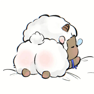 可爱羊羊屁股头像