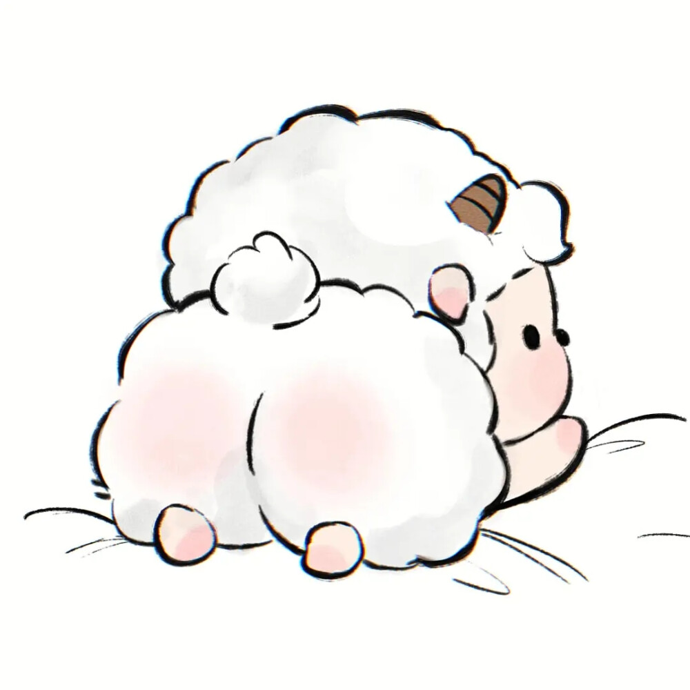 可爱羊羊屁股头像