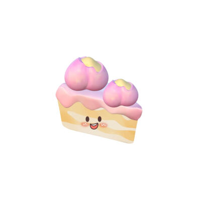 3D建模草莓小蛋糕头像