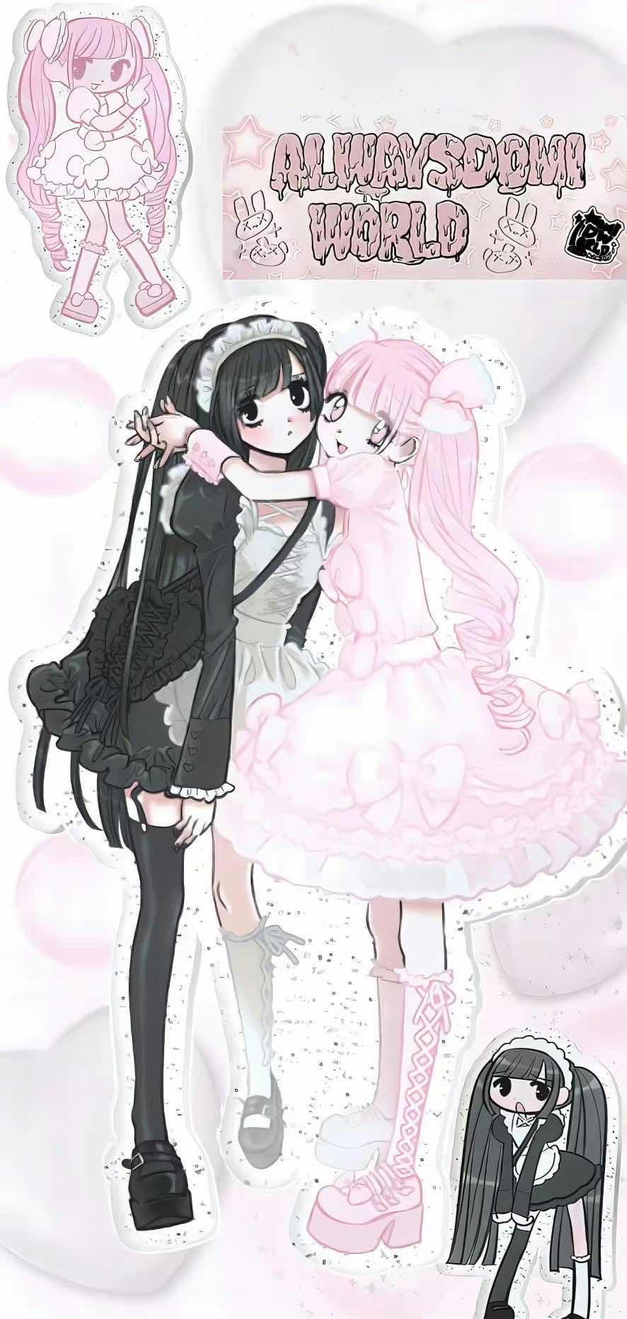 动漫粉色壁纸，超美