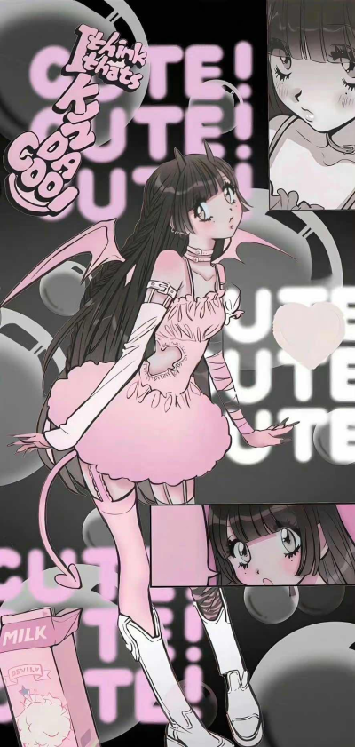 动漫粉色壁纸，超美