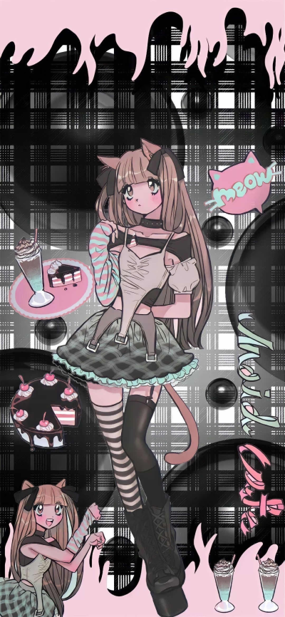 动漫粉色壁纸，超美