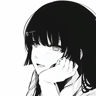 黑白漫头，女头