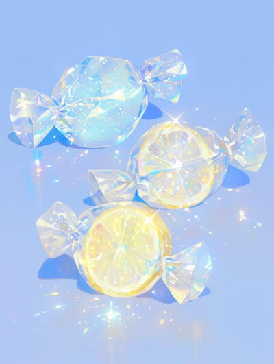 blingbling蓝色系蛋糕和糖果