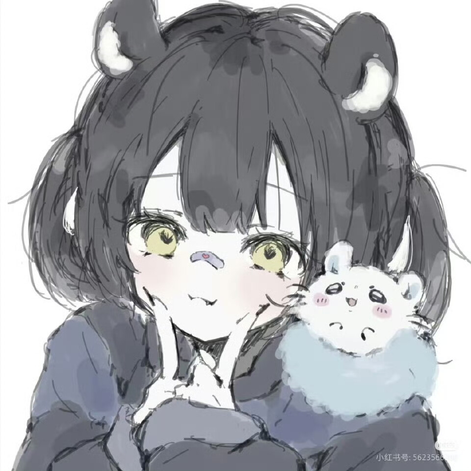 ♡祈兔缘♡＃动漫头像＃Wechat头像＃古风头像＃可爱头像＃可爱女头＃手绘头像＃情侣头像＃黑白头像