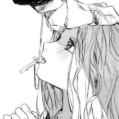 黑白漫头，女头