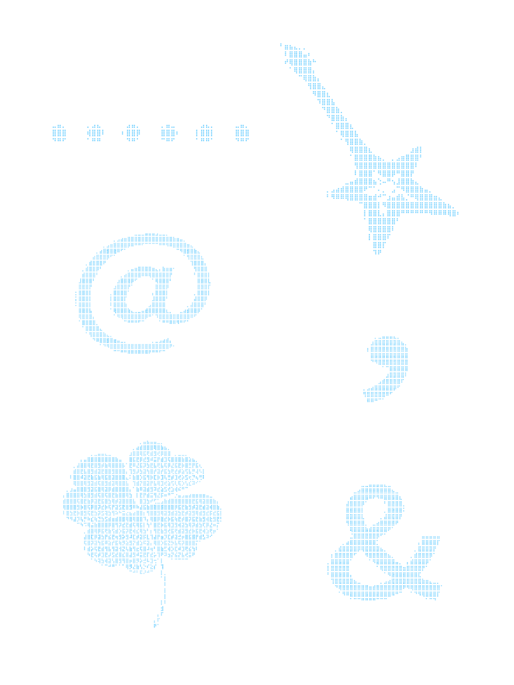 拼贴必备ascii素材分享
p6效果怎么做？
先在修图软件打开一张你想要p的照片，然后点导入图片来导入素材
注意如果选择导入上图这种白底素材，就在混合中选择 『正片叠底』
需要自截，或者我们可以点 『擦除』，把不要的素材擦掉，再调整素材在照片中的位置
最后就是新建一张白色背景图，然后把图片和素材放上去就好了
礼貌拿图
禁搬运二传