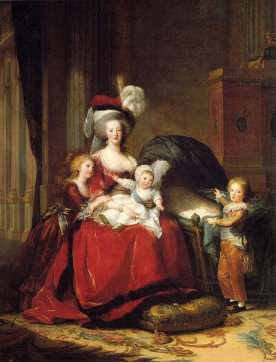 玛丽·安托瓦内特和三个孩子，1787